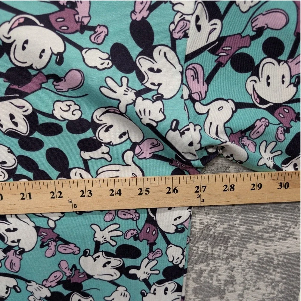 LuLaRoe Disney Mickey Mouse Mint Green Graphic T‎ Shirt Size L